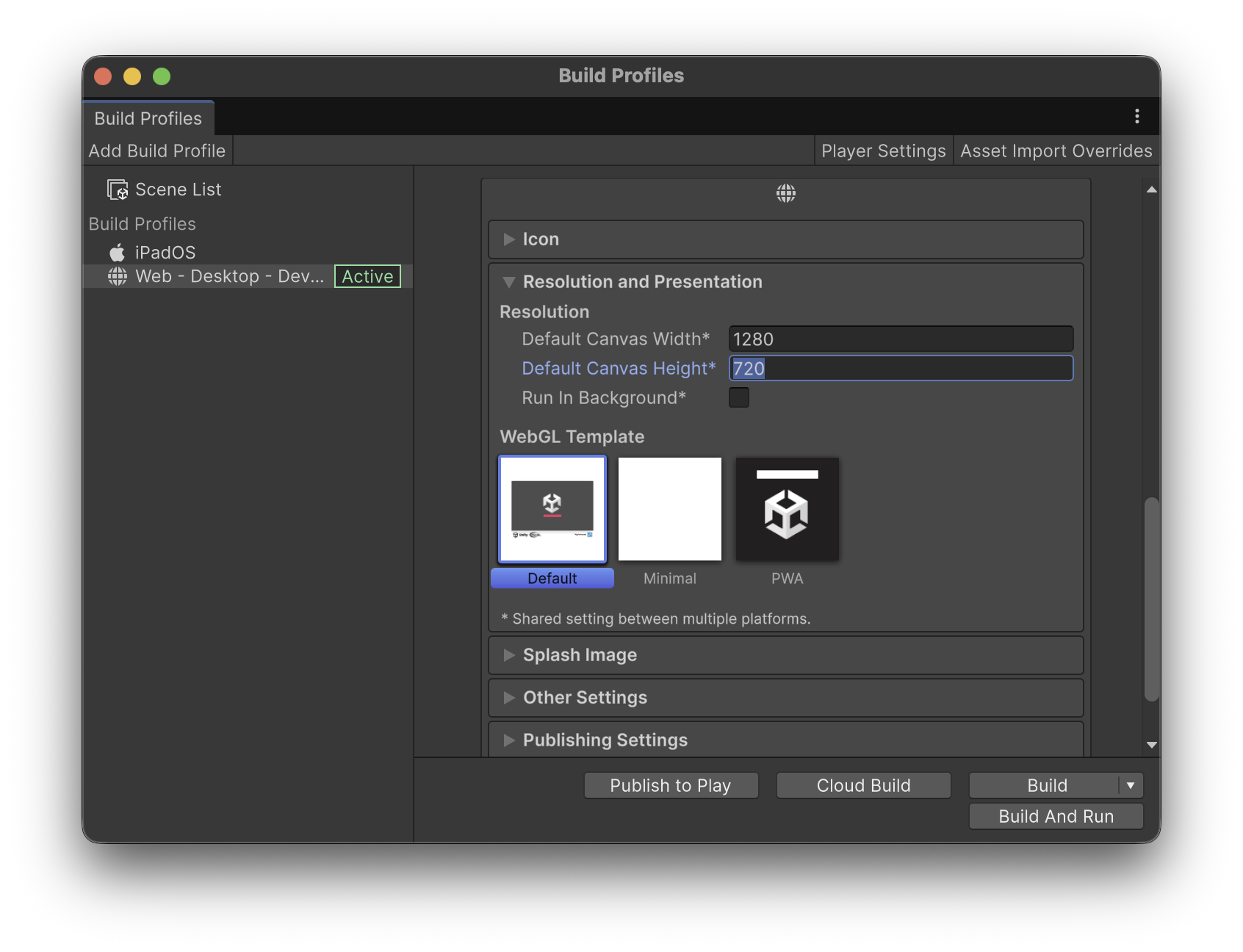 Unity Tutorials - Export to WebGL